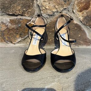 Elegant Black Strappy Heels